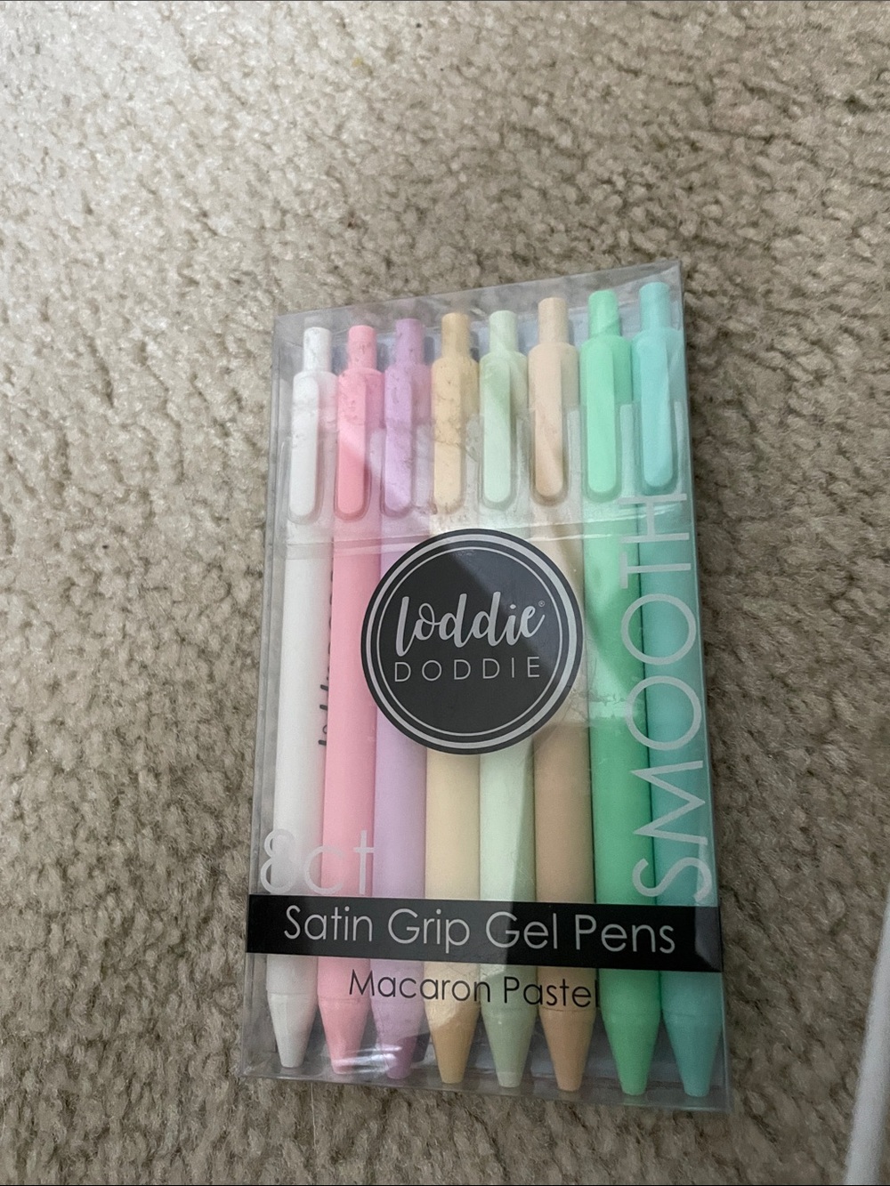 Macaron Pastel Satin Grip Gel Pens - Pastel Pack